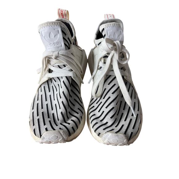 AD- Adidas NMD R1 Black White Knit Sneakers Mens 8 Streetwear main image 6